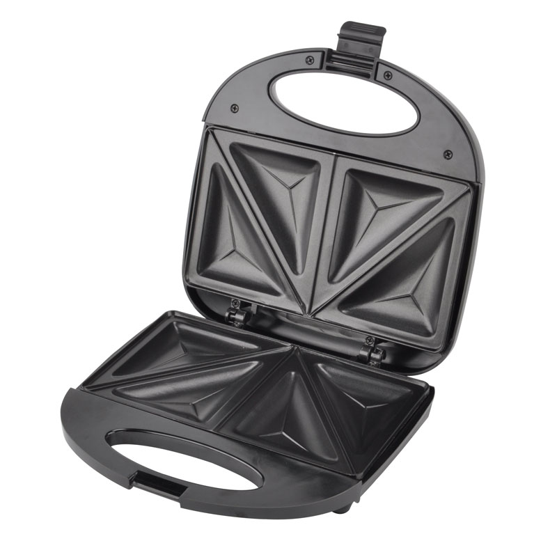 De quel matériau est faite la plaque de cuisson d'une machine à sandwich domestique ?