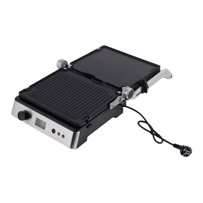 À quelles normes de matériaux de qualité alimentaire les composants d'un gril de contact électrique doivent-ils répondre ?